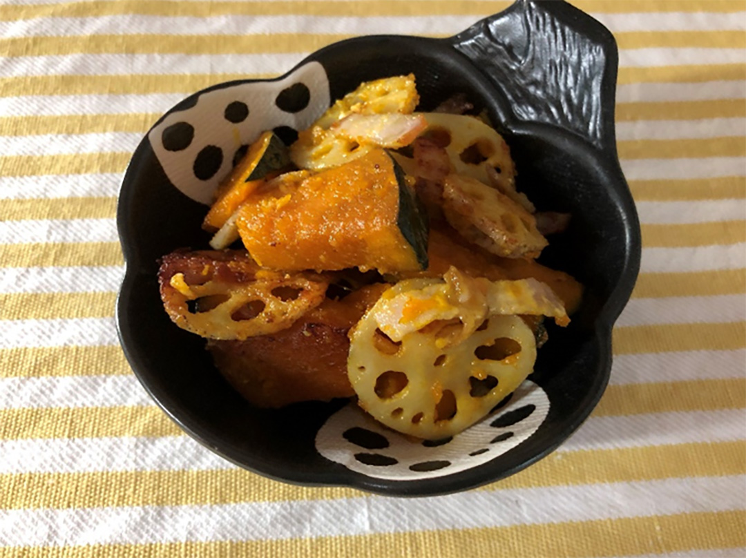 豚肉とさつまいもの甘酢炒め